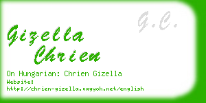 gizella chrien business card